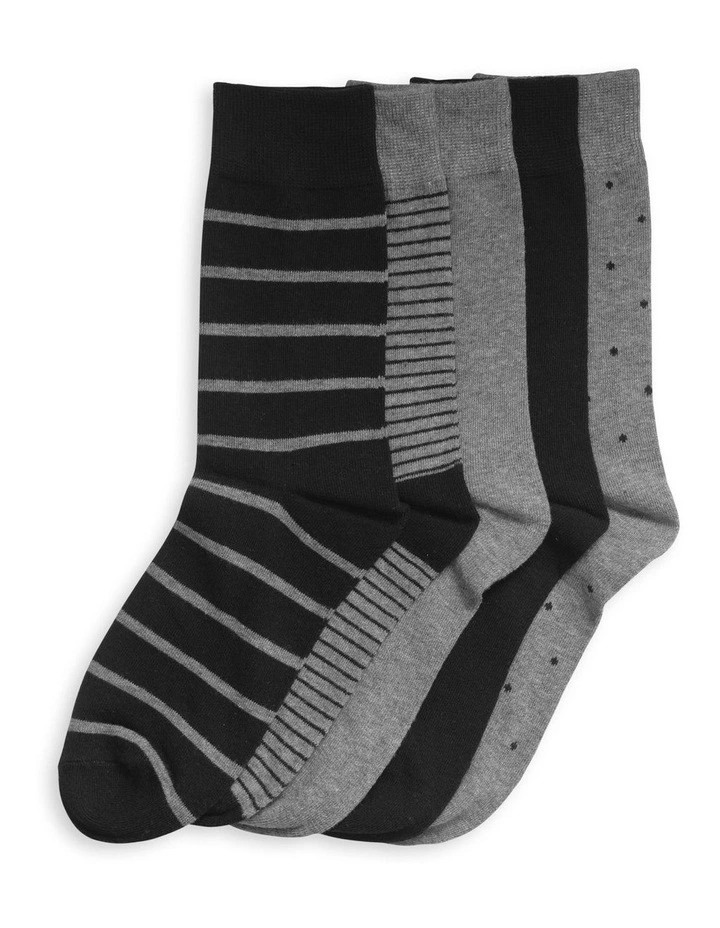 Business Crew Socks 20 Pack in Black