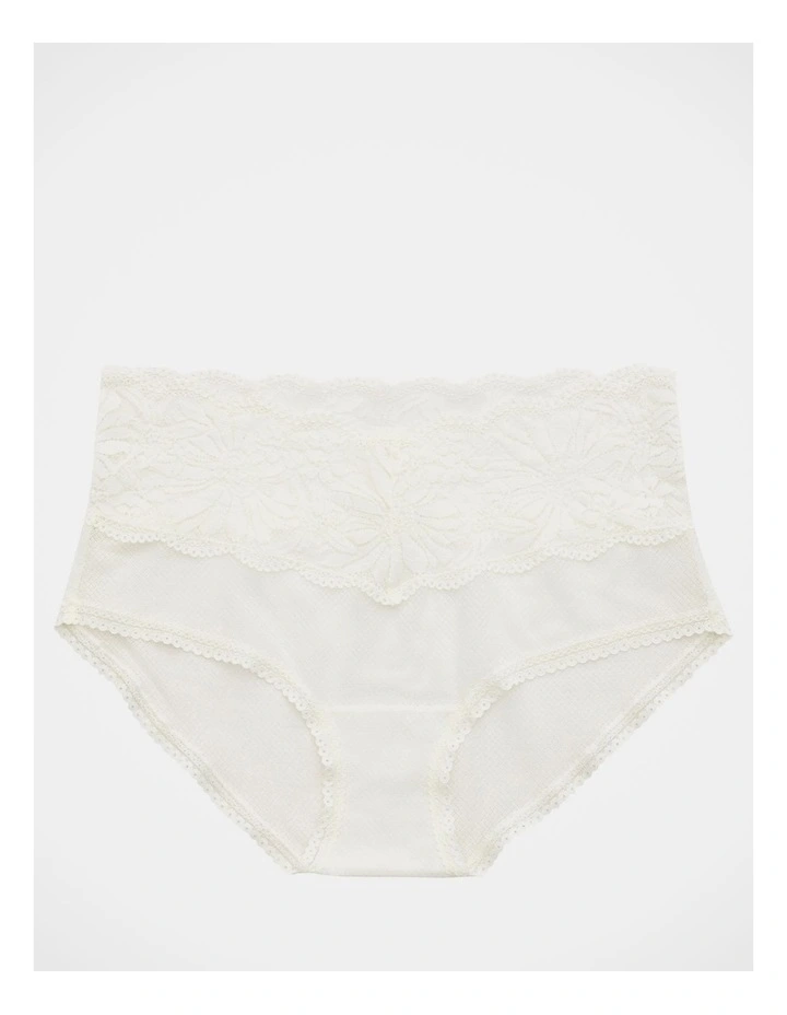 Hibiscus Lace Boybrief Underwear in Soft Muslin