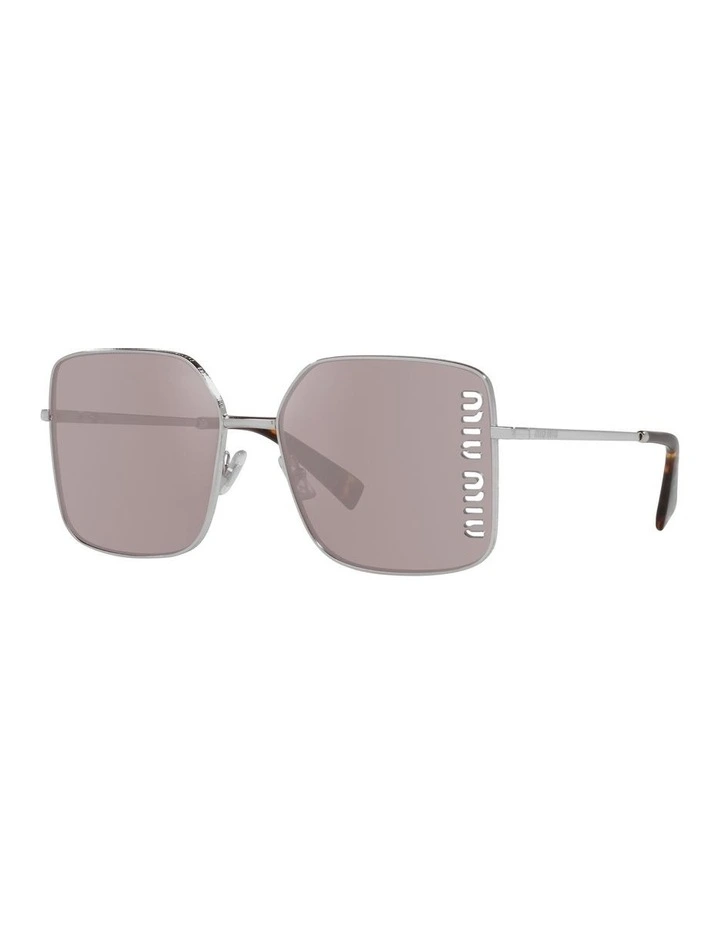 0MU 51YS Sunglasses in Silver
