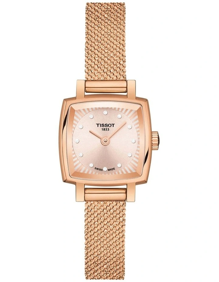 Lovely Square T0581093345600 Watch in Rose Gold