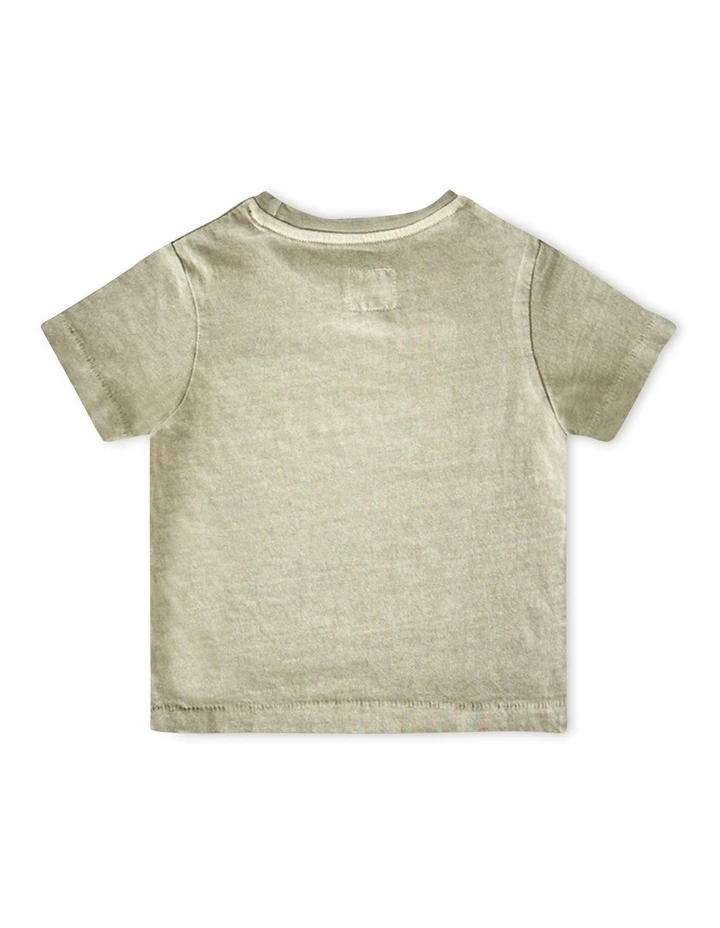 The Marcoola Tee (0-2 years) in Light Sage