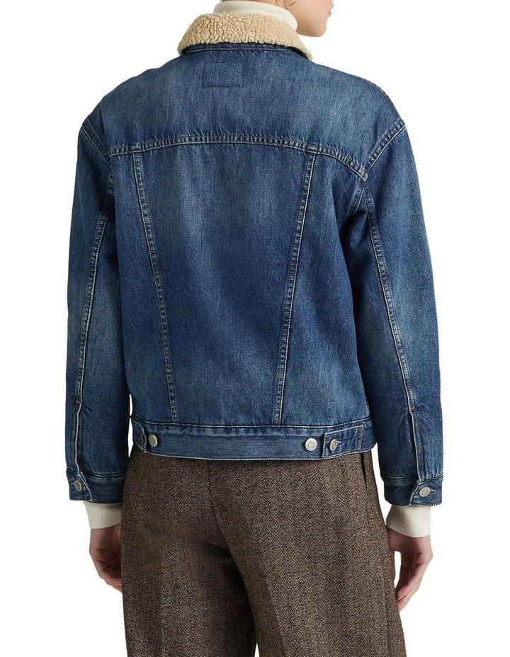 Denim Trucker Jacket in Blue