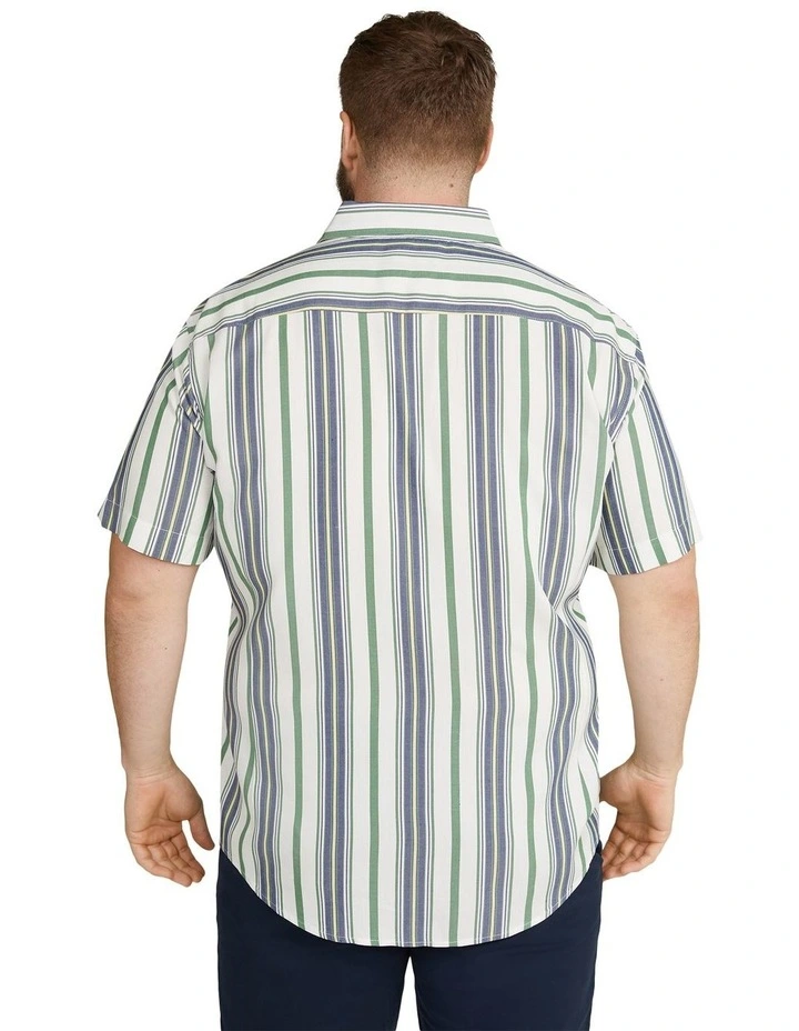 Chad Stripe Shirt in Blue