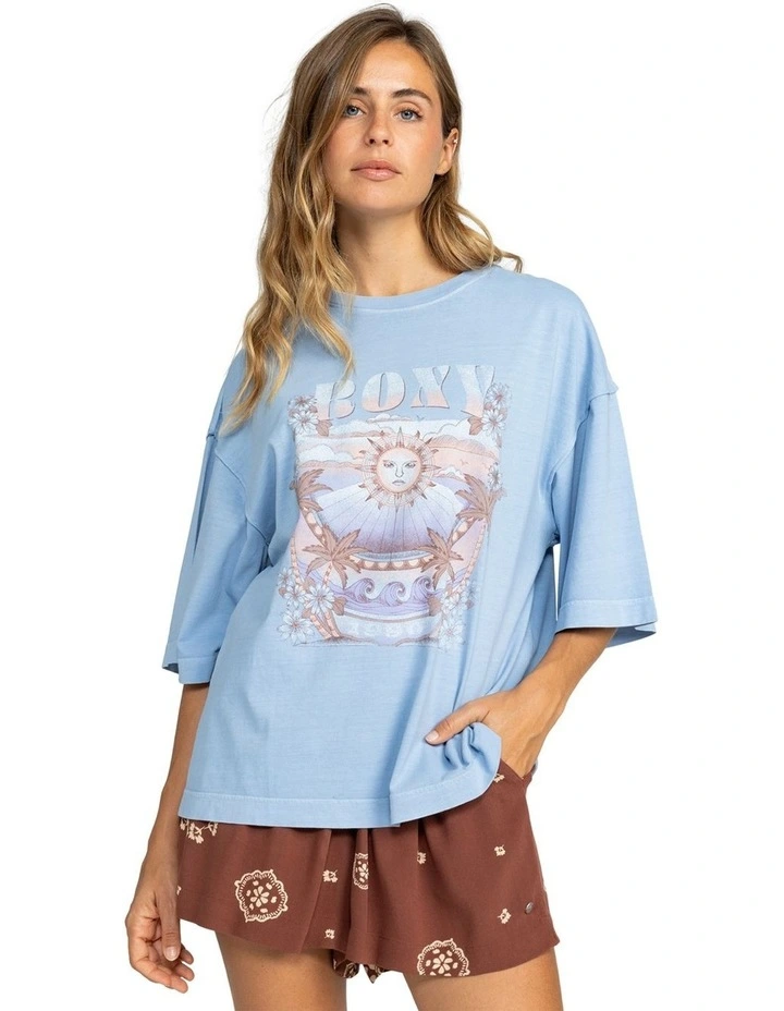 Sweet Shine Oversized T-shirt Bel Air Blue
