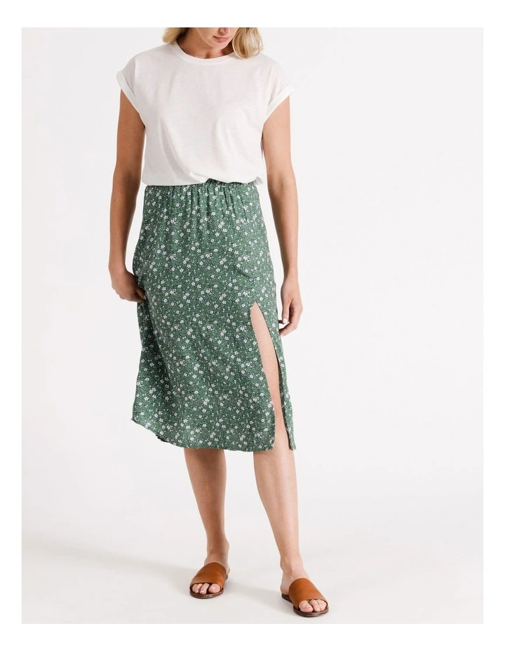 Judy Midi Skirt in Green