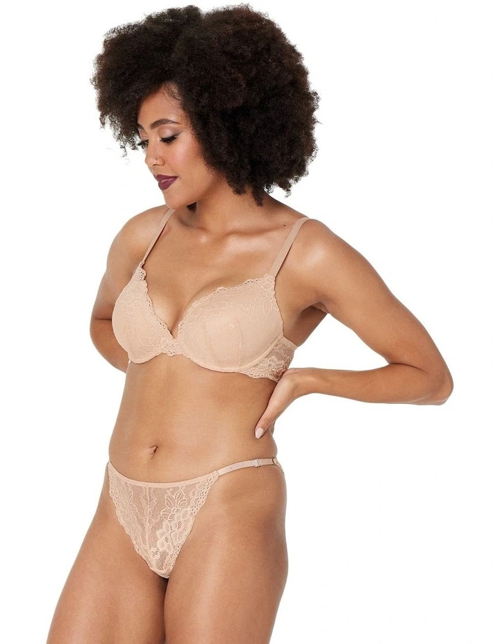 My Fit Lace DD-G Non Boost Contour Plunge Bra in Frappe