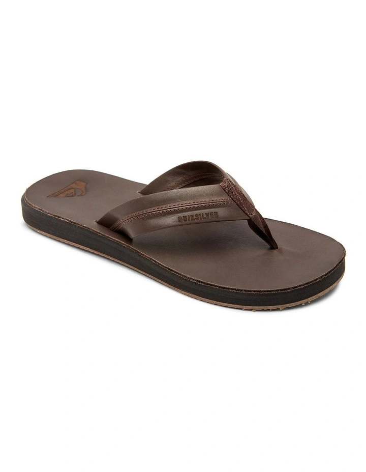 MENS CARVER NATURAL LEATHER SANDALS