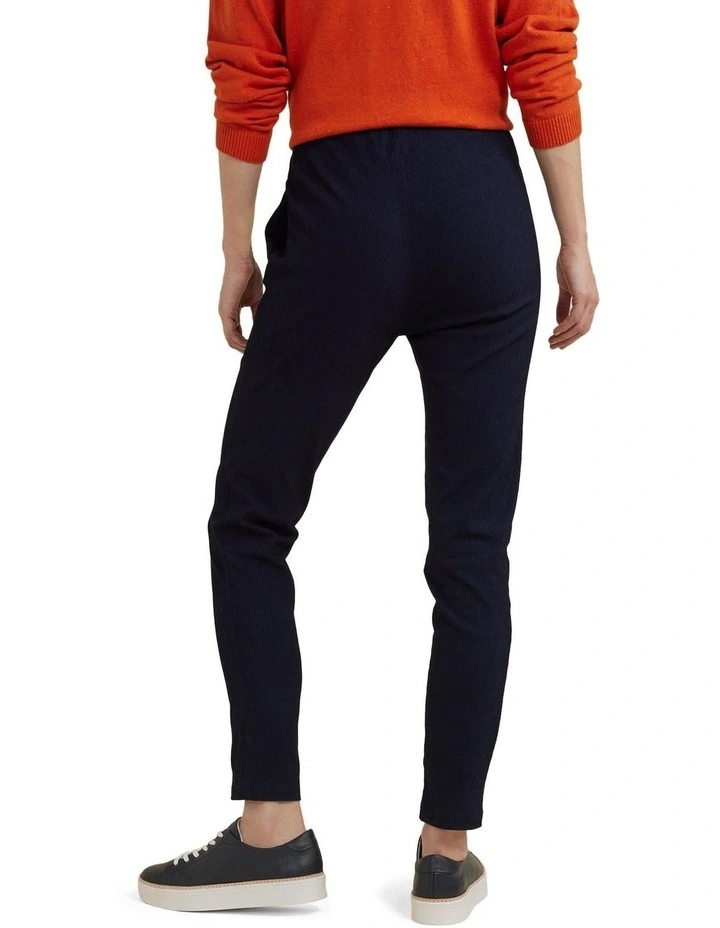 Cord Jegging in Navy Blue