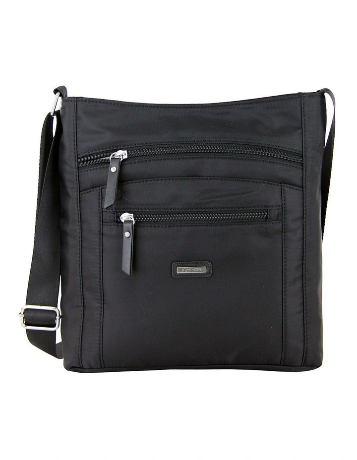Black Nylon Sling Handbag