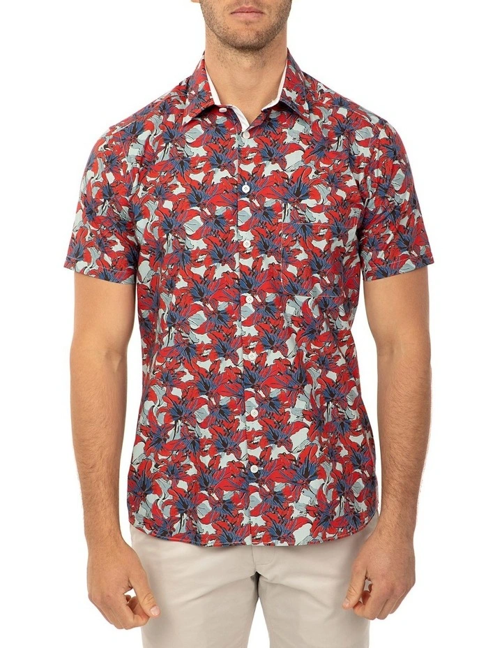 Short Sleeve Red Merritt Shirt