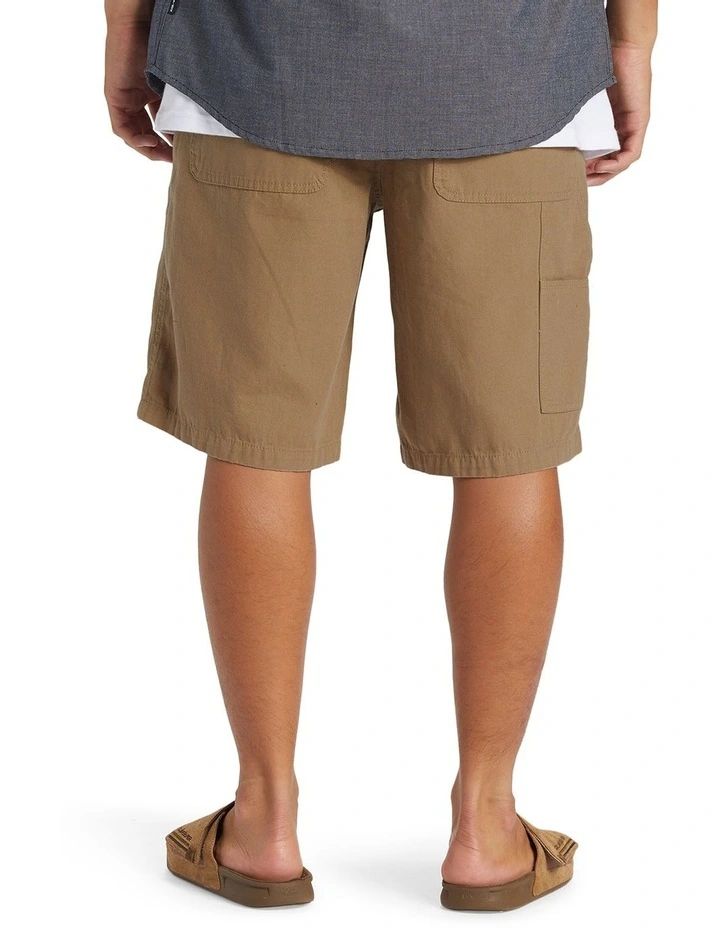 Carpenter Baggy Walk Shorts in Timber Wolf