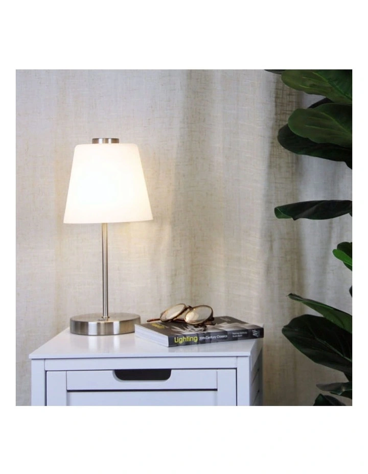 Erik Led Touch Lamp Brushed Chrome