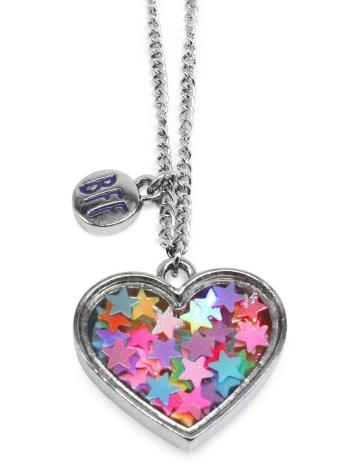 BFF Shake Heart Necklace in Multi