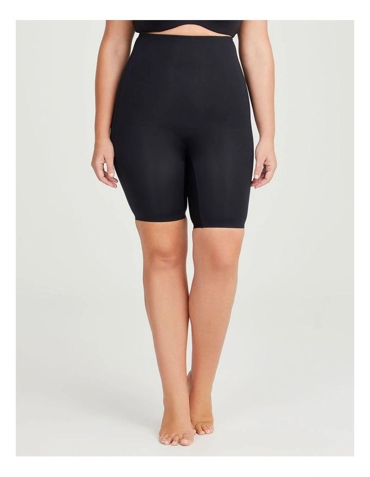 High Waisted Control Short in Black