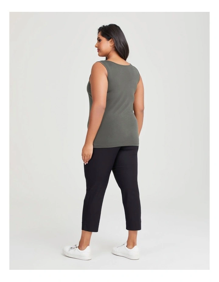 Luna Base Cami in Olive
