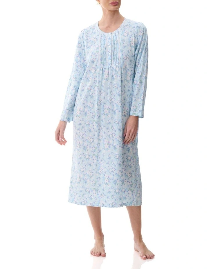 Cotton Nightie in Betsy Mint