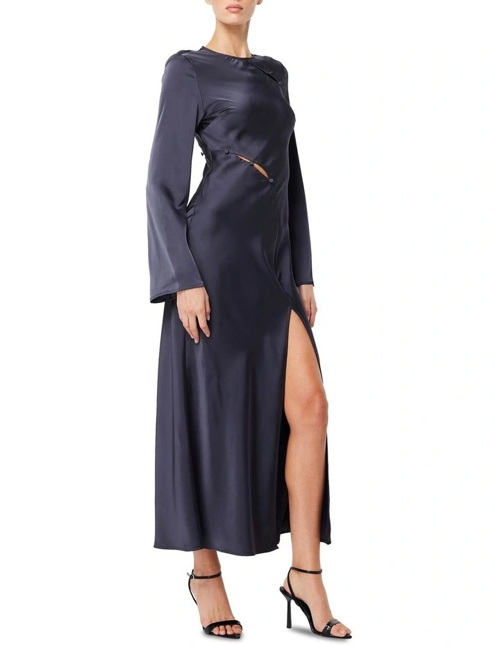 Illusion Maxi Dress in Slate