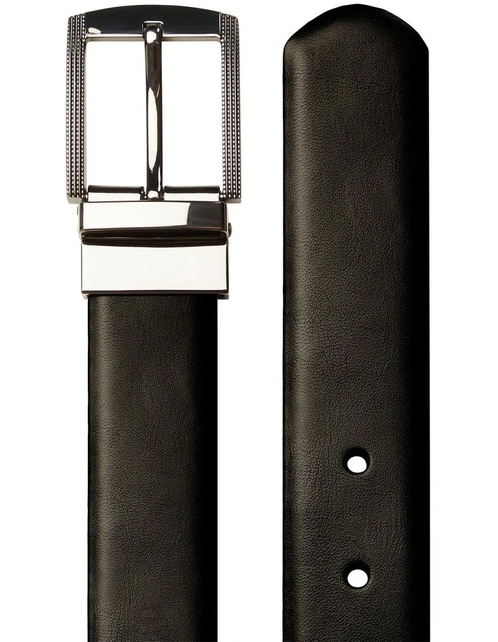 Kirton Reversible Prong Belt in Black