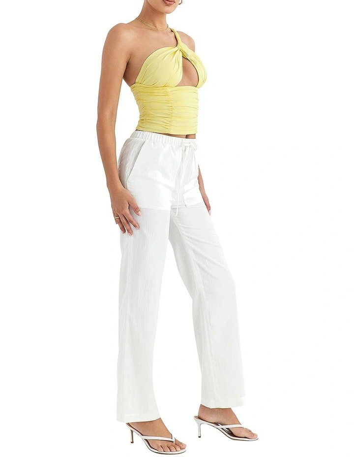 Drawstring Trousers in White