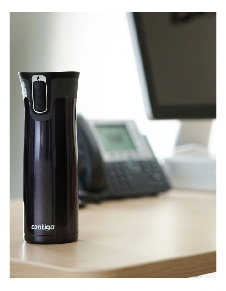 West Loop Autoseal Mug Matte 473ml Black