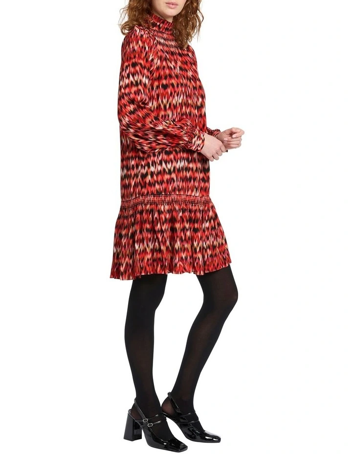 Ir-red-placeable Dress in Red Multi