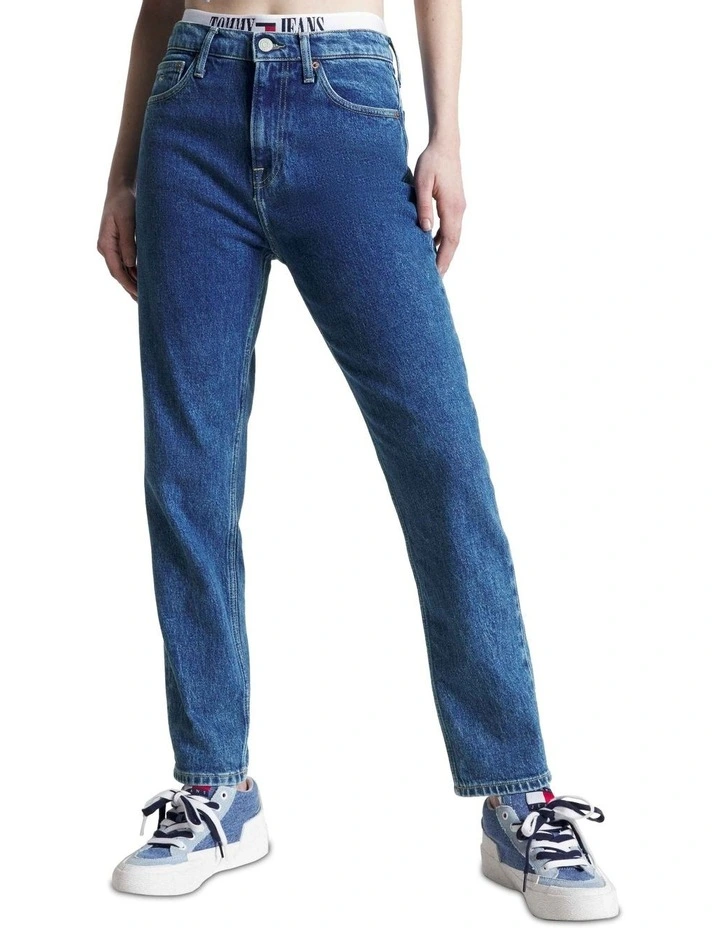 Izzie High Rise Slim Fit Ankle Jeans in Blue