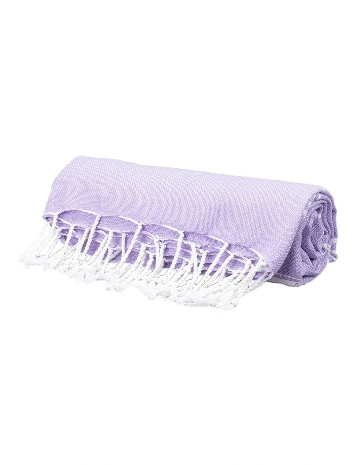 Thin Turkish Towel in Baby Purple