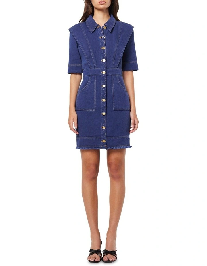 Moulten Dress in Indigo