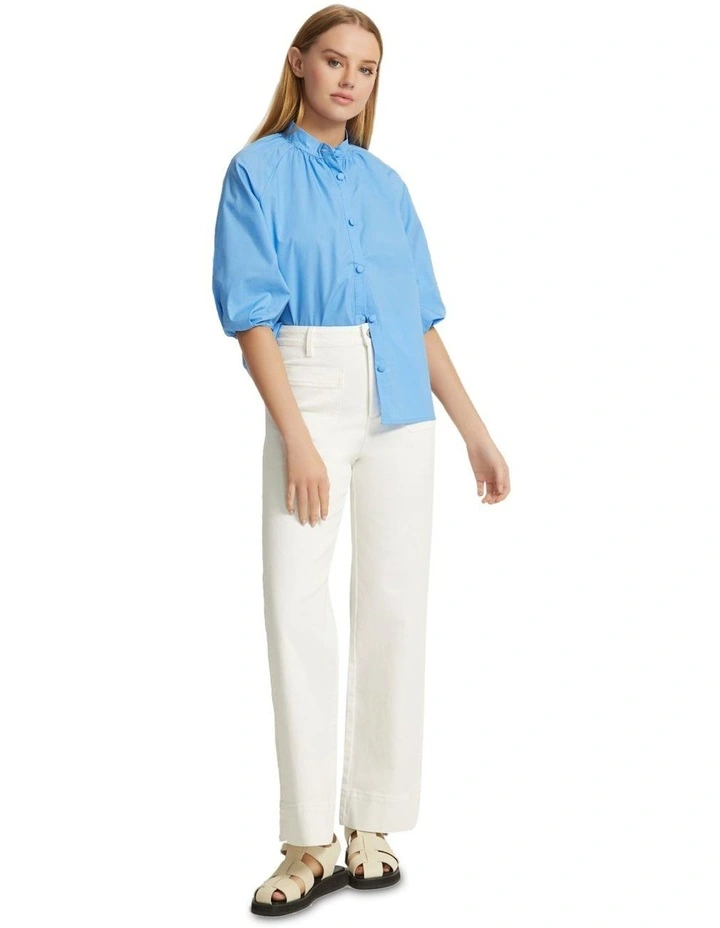 Westin Cotton Blouse in Blue