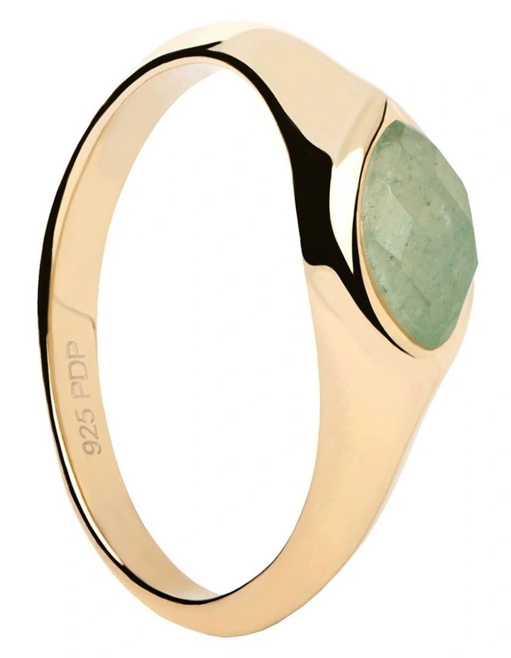 Nomad Stamp Ring in Green