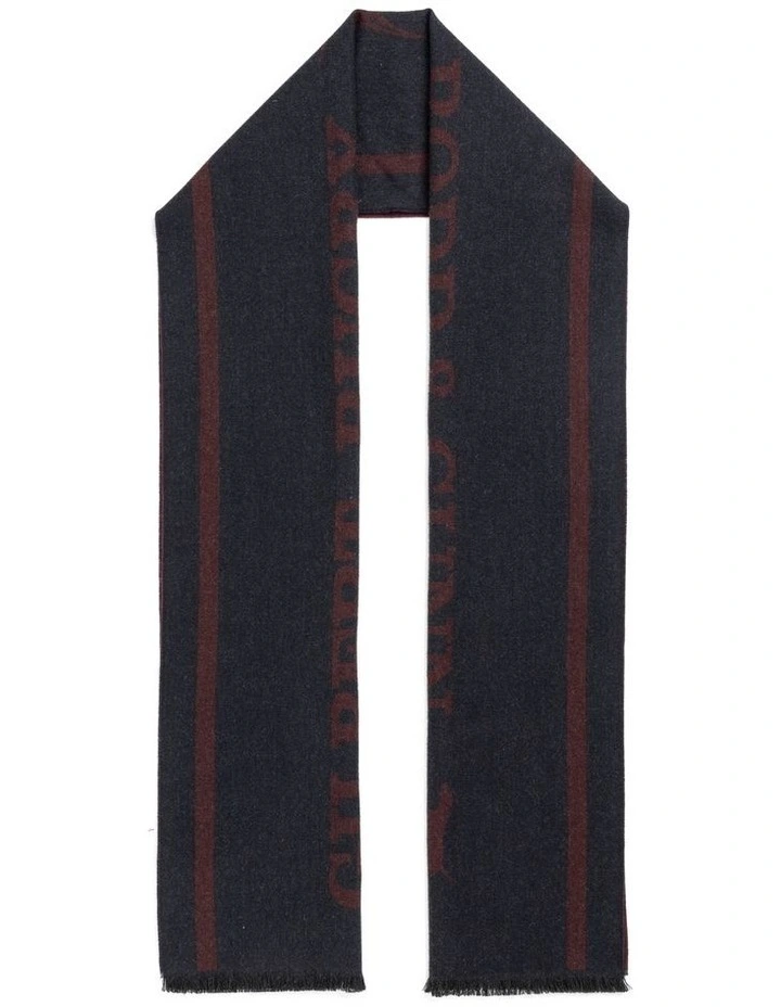 Stadium Scarf in Navy/Burgundy