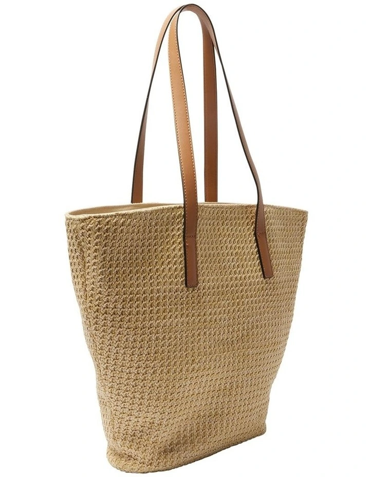 Glow Bag in Tan/Raffia