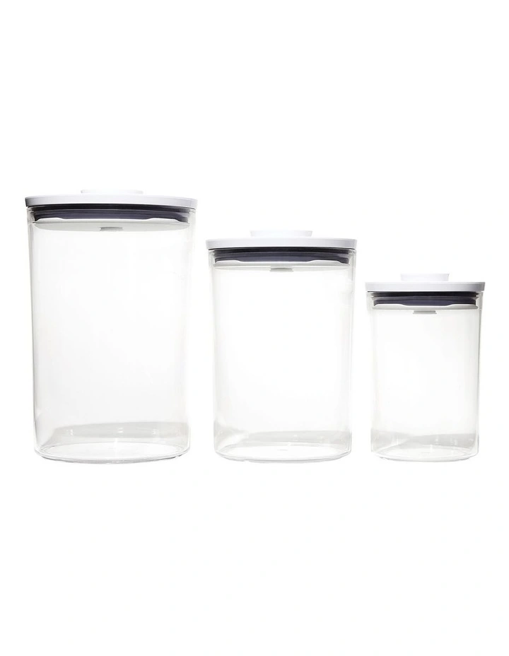 POP 3-Piece Round Canister Set
