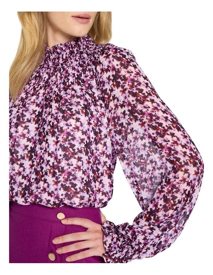 Fabienne Blouse in Peony Multi