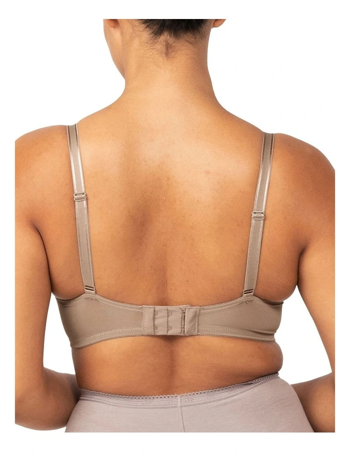Sheer Minimiser Bra in Mocca