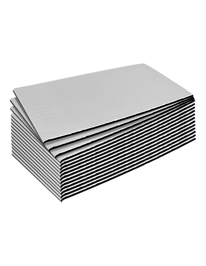 Car Sound Deadener 32cm x 50cm x 12 Pieces in Grey