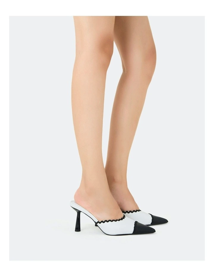 Ibsen Heels in White Multi