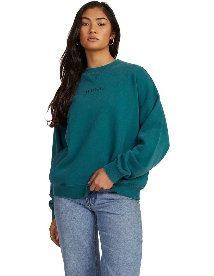 Pocket Crew Sweatshirt in Blue