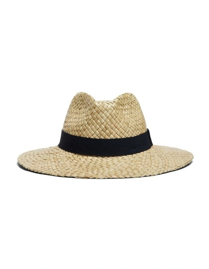 Halcombe Hat in Natural/Navy