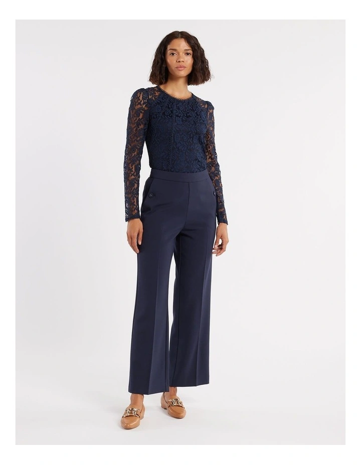 Danielle Lace Top in Navy