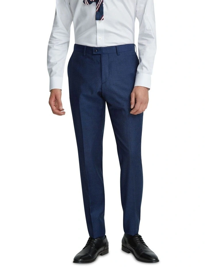 Hopkins Wool Suit Trousers in Blue