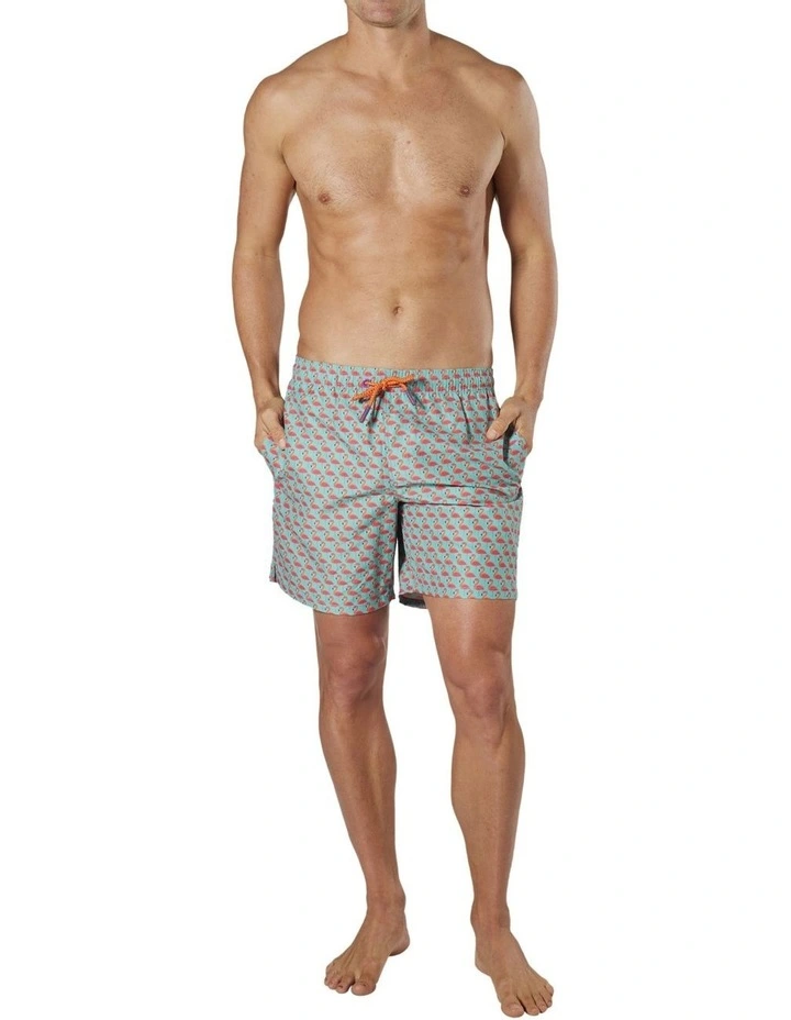 Simple Flamingo Repreve Swimshort in Mint