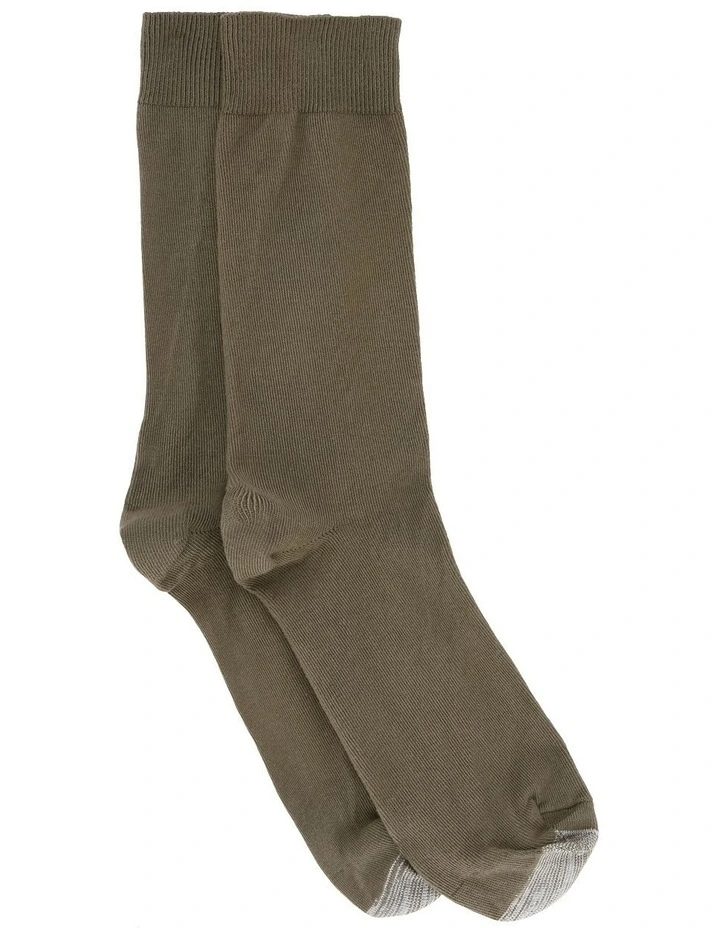 Loose Top Socks in Brown