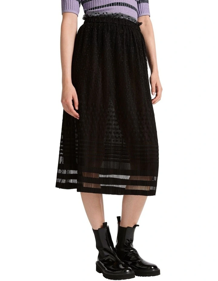 Spot 'n' Cold Tulle Skirt in Black