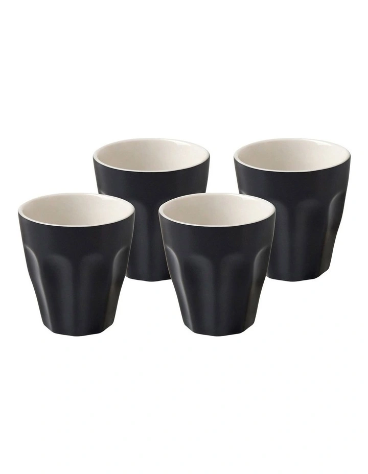Gift Boxed Blend Sala Espresso Cup 100ml Set of 4 in Black