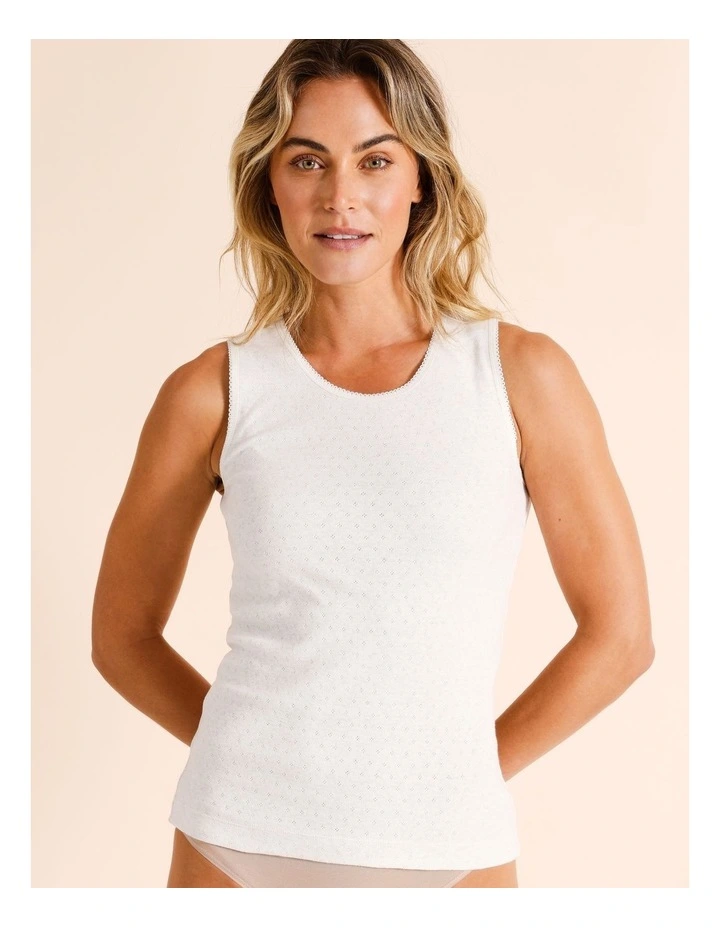 Body Layer Pointelle Thermal Tank Top