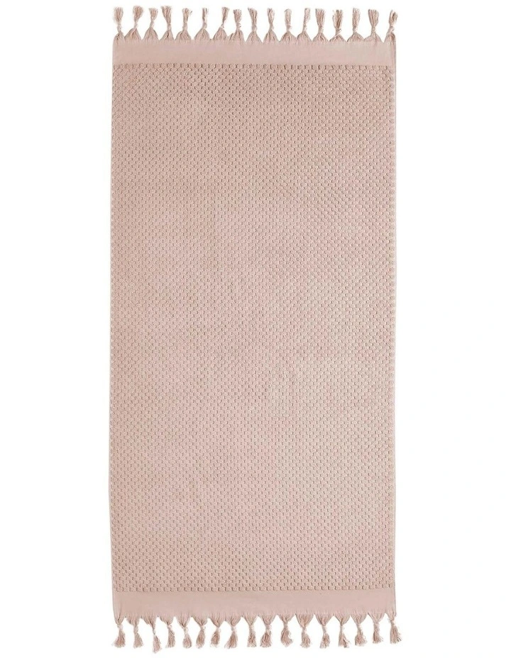 Milos Bath Towel Range in Pink Clay
