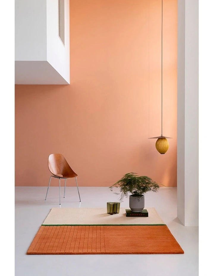 Decor Rhythm Rug 098003 in Rust