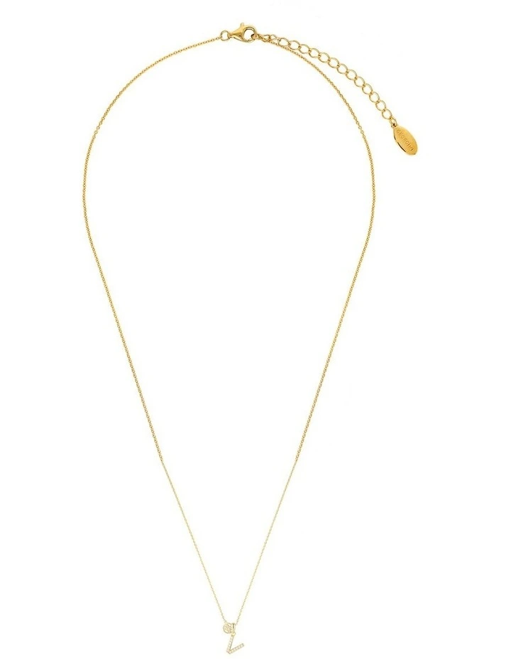 Luxury Letters 'V' Initial Pendant in Gold