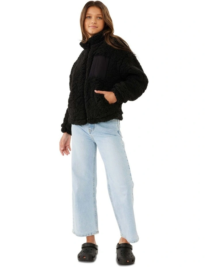 Teddy Pocket Jacket in Black